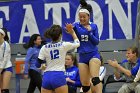 Volleyball vs Emerson  Wheaton College Women's Volleyball vs Emerson College. - Photo by Keith Nordstrom : Wheaton, Volleyball, VB2019